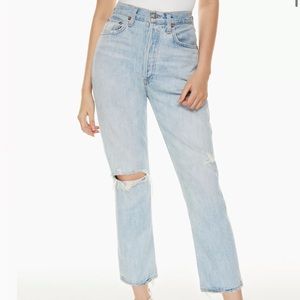 Agolde Riley ankle jeans in Shatter size 22 (fits like 23/24)